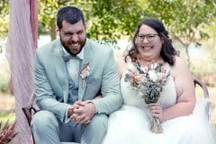 Les rires des mariés